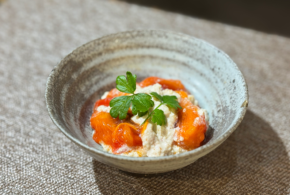 豆腐と果物の和えない白和え